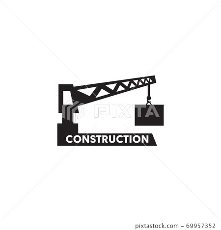 Crane construction logo design template 69957352