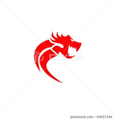 Dragon logo design vector template-插圖素材 [69957384] - PIXTA圖庫
