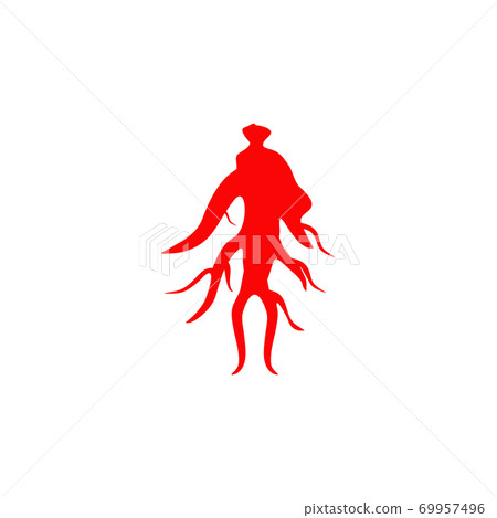 Korean ginseng logo design template Korean ginseng logo design template 69957496