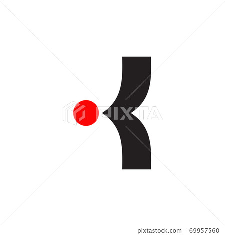 K letter initial logo design template K letter initial logo design template 69957560
