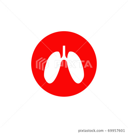 Lung logo design vector template 69957601