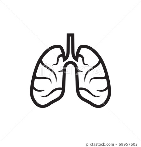 lung cancer logo isolated on white background , colorful vector icon, brand  sign & symbol for your business Stock Vector | Adobe Stock