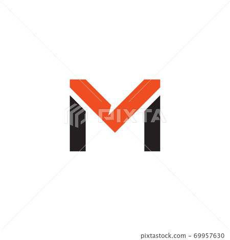M letter initial logo design template - Stock Illustration [69957630 ...