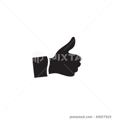 good rate logo with hand thumb up design template 69957928