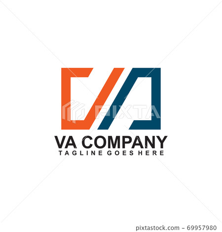 VA letter initial logo design template VA letter initial logo design template 69957980