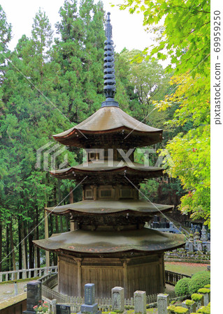 National Treasure Anrakuji Octagonal Three-storied Pagoda 69959250