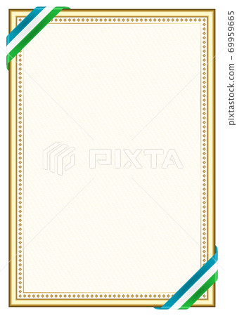Vertical frame and border with Uzbekistan flag Vertical frame and border with Uzbekistan flag 69959665