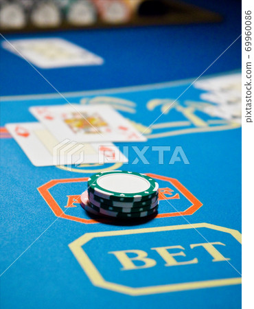 Playing cards game in casino, gambling ad Playing cards game in casino, gambling ad 69960086