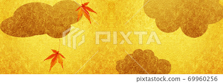 Maple and gold folding screen 69960256