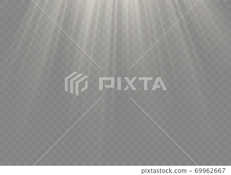 White sun rays.-插圖素材 [69962667] - PIXTA圖庫