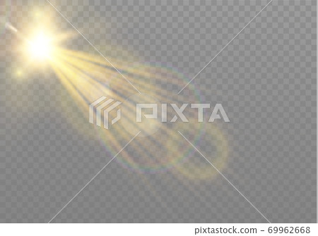 Sun lens flash. -插圖素材 [69962668] - PIXTA圖庫
