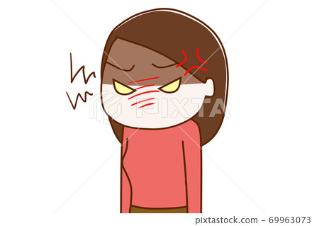 A woman who is frustrated and glares at me A woman who is frustrated and glares at me 69963073