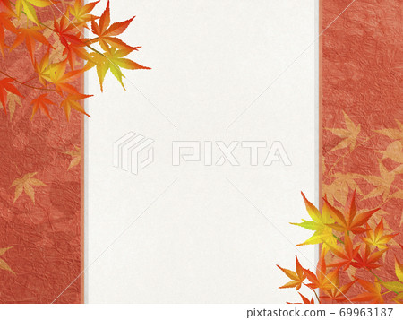 感覺秋天的日式背景素材 感覺秋天的日式背景素材 69963187