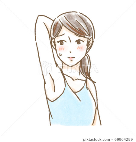 Armpit hair removal, armpits, etc. - Stock Illustration [69964299] - PIXTA