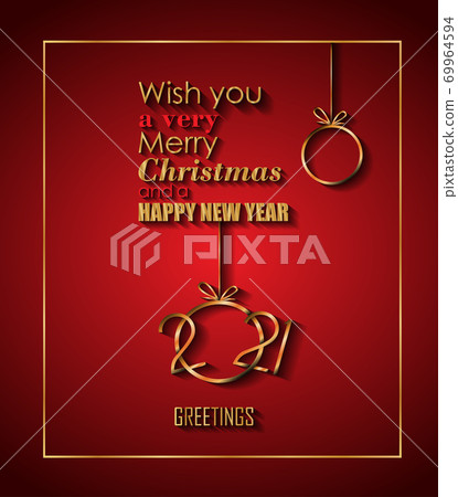 2021 Happy New Year background for your seasonal invitations, festive posters, greetings cards. 2021 Happy New Year background for your seasonal invitations, festive posters, greetings cards. 69964594