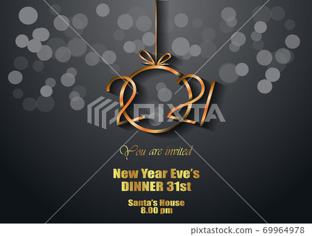 2021 Happy New Year background for your seasonal invitations, festive posters, greetings cards. 2021 Happy New Year background for your seasonal invitations, festive posters, greetings cards. 69964978