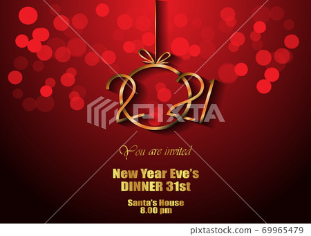 2021 Happy New Year background for your seasonal invitations, festive posters, greetings cards. 2021 Happy New Year background for your seasonal invitations, festive posters, greetings cards. 69965479