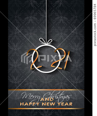 2021 Happy New Year background for your seasonal invitations, festive posters, greetings cards. 69965784