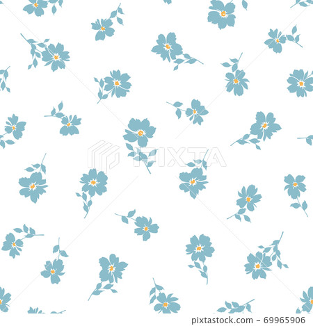 美麗可愛的花朵無縫模式, 美麗可愛的花朵無縫模式, 69965906