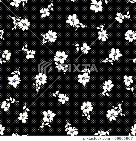 Beautiful cute flowers seamless pattern, Beautiful cute flowers seamless pattern, 69965907