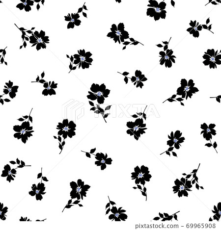 美麗可愛的花朵無縫模式, 美麗可愛的花朵無縫模式, 69965908