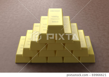 Gold bar Gold bar CG image 69966621