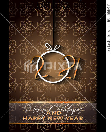 2021 Happy New Year background for your seasonal invitations, festive posters, greetings cards. 69966647