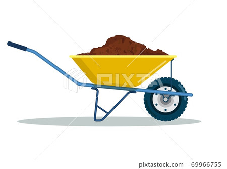 Wheelbarrow yellow garden tool equipment 69966755