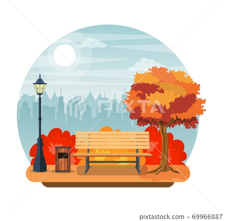 beautiful autumn city park beautiful autumn city park 69966887