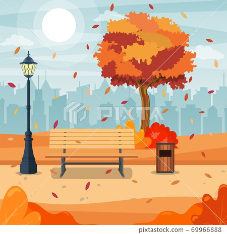 beautiful autumn city park beautiful autumn city park 69966888