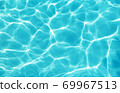 Blue-green shining water surface 69967513