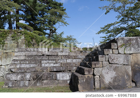 敦賀城堡(若松城堡)的追求門的廢墟 敦賀城堡(若松城堡)的追求門的廢墟 69967888