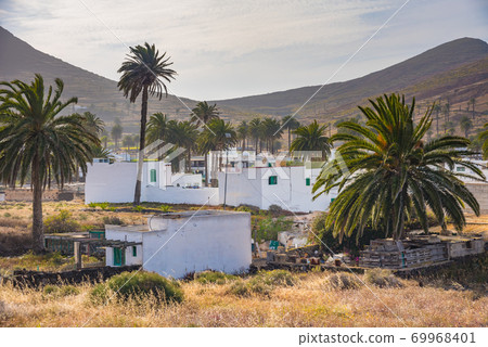 small town La Haria. Lanzarote. Canary Islands. Spain 69968401