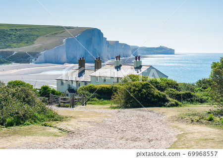 Cuckmere beach near Seaford, East Sussex, England Cuckmere beach near Seaford, East Sussex, England 69968557