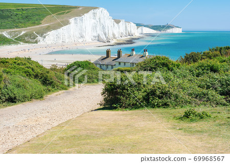 Cuckmere beach near Seaford, East Sussex, England 69968567