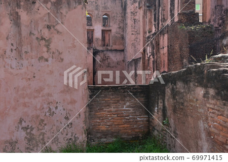 Dhaka, Bangladesh Unfinished castle ruins Lalbagh Fort Old fort and stairs of buildings 69971415