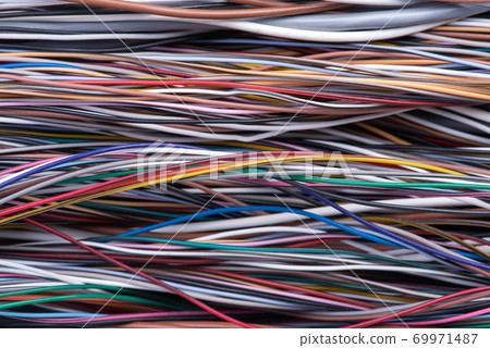 Electrical Wiring Solutions Cable Installation Closeup Electrical Wiring Solutions Cable Installation Closeup 69971487