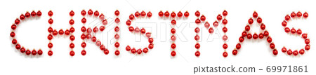 Red Christmas Ball Ornament Building Word Christmas Red Christmas Ball Ornament Building Word Christmas 69971861