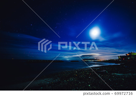 Hakodate night view coast Mt. Hakodate 69972716