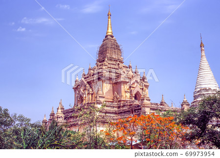 緬甸世界遺產蒲甘群島的一座寺廟 69973954