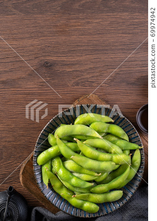 Edamame protein soy bean top view Edamame soy bean soybean 69974942