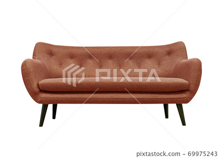 Gray soft sofa. Modern design sofa isolated on white background, clipping path Gray soft sofa. Modern design sofa isolated on white background, clipping path 69975243