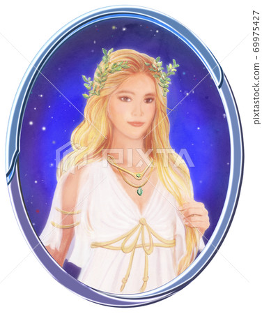 Illustration of Virgo in Western Astrology Illustration of Virgo in Western Astrology 69975427