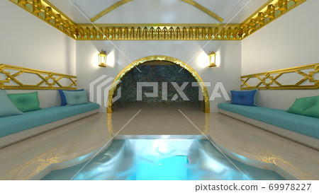 Luxurious swimming pool 69978227