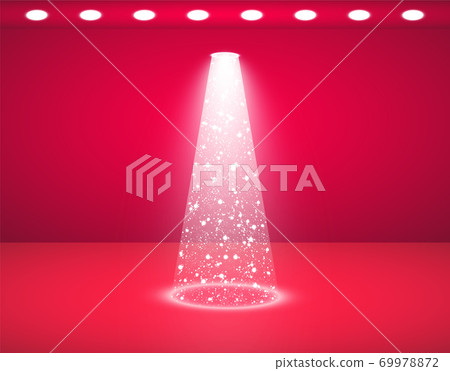 Vector red studio and Lights Shiny Christmas tree Isolated on Transparent Background for your design. White tree as symbol of Happy New Year, Merry Christmas holiday celebration. Bright light Vector red studio and Lights Shiny Christmas tree Isolated on Transparent Background for your design. White tree as symbol of Happy New Year, Merry Christmas holiday celebration. Bright light 69978872
