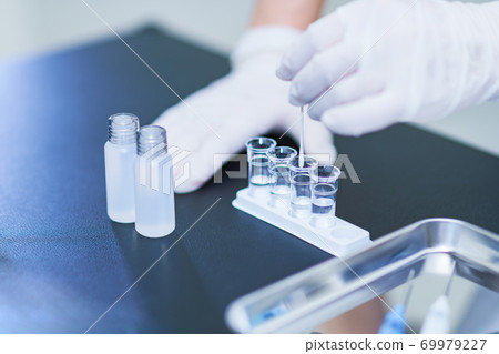 Vaccine development PCR test Medical business [Medical image of corona sickness] 69979227