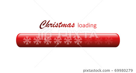 christmas loading bar with snowflake christmas loading bar with snowflake 69980279