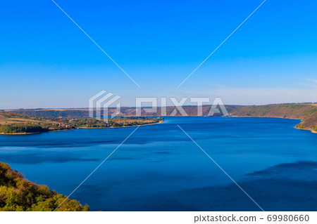 View of the Dniester river in Ukraine at autumn View of the Dniester river in Ukraine at autumn 69980660