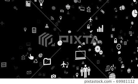 Technology Icon Network Symbol Internet Digital Device 3D Illustration Technology Icon Network Symbol Internet Digital Device 3D Illustration 69981112