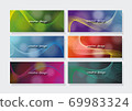 Vector  abstract waves  background from different colors and tones. 69983324